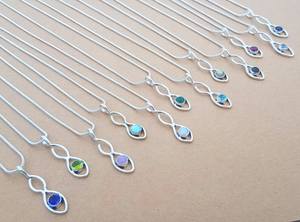 Colgante de Bisel Hecho a Mano con Cabujón Ovalado de Gemas Naturales Variadas, Pulido a Mano, Plata de Ley 925 Sólida, Joyería de Moda - Product Image 3