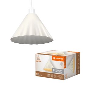 Lampada a sospensione in carta bianca Pulp Decor 1XE27 (Ledvance 837904) - Product Image 2