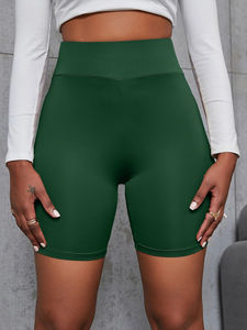 GYM <b>Short</b> Length <b>Leggings</b> for <b>Women</b> in Elastic Fabric With Full Customization Made by Custom Demand With Own Logo - Product Image 4