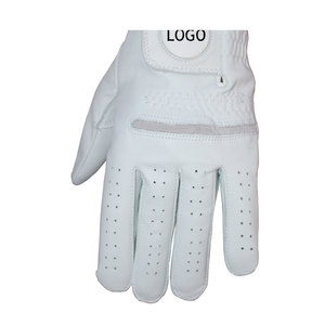 Gants de golf en cuir de mouton Cabretta de haute qualité Logo personnalisable véritables poignées antidérapantes en gros Sports de haut niveau - Product Image 4