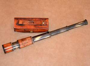 Calvin กล้องส่องทางไกลโบราณสำหรับงานฝีมือ, กล้องส่องทางไกลทำจากทองเหลือง & หนังเคลือบนิ่มมาพร้อมกล่องหนังของขวัญ - Product Image 5