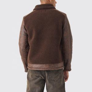 Autumn Winter <b>Men</b> Fashion Slim Motorbike Leather <b>Jacket</b> High Street Style <b>Fur</b> Front Zipper Closure Windproof Breathable - Product Image 2