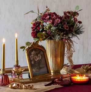 Vela Aromática de Terciopelo Vertido con Aroma Fresco, Rojo Carmesí de Medianoche, Rojo Lujoso, Hecha a Mano, Orgánica, No Tóxica, de Larga Duración, en Frasco de Vidrio - Product Image 5