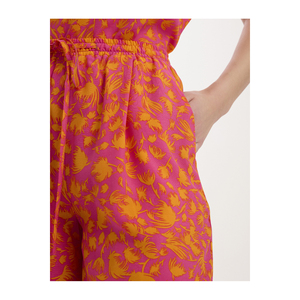 กางเกงขายาวผ้าวิสโคสพิมพ์ลายเอวยางยืดสำหรับผู้หญิง BGN ตุรกี - Product Image 4