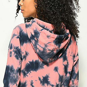 Sudaderas con capucha de mujer sublimadas altas Jersey de manga larga en cuello con capucha de poliéster con patrón impreso de talla grande para el invierno - Product Image 4