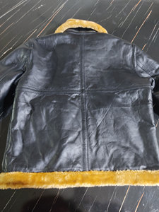 Customize Design New Leather <b>Jacket</b> For Men Winter Fashion Warm Fur Collar Leather <b>Jacket</b> <b>Sheepskin</b> Zipper <b>Jacket</b> - Product Image 4