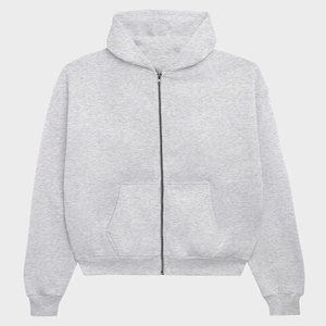 Sudadera con Capucha de Invierno para Mujer, de Alta Calidad, Personalizada, 100% Algodón, Tejido de Punto, Felpa, Holgada, Transpirable, Manga Larga, con Cremallera y Bolsillo - Product Image 6