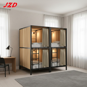 JZD: Самые практичные и красивые капсульные кровати-модули, кровати-лофт, двухъярусные кровати для взрослых полноразмерного размера, OEM - Product Image 1