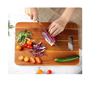 Planche à découper en bois de manguier faite à la main au design luxueux et unique, ustensiles de cuisine, blocs à découper pour légumes en bois - Product Image 5