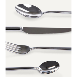 Utensilios de Metal de dos tonos, cuchillo de Metal, tenedor, cuchara, juego de cubiertos, mango único de acero inoxidable, juego de cubiertos, acero con espejo - Product Image 6