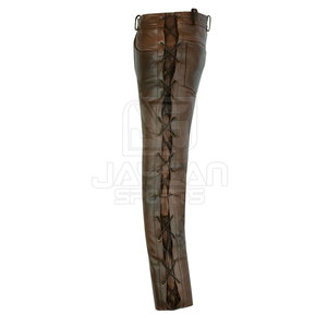 Pantalon en cuir pour homme de haute qualité, décontracté, couleur unie, best-seller, streetwear - Product Image 5