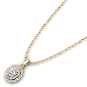 REYES Precio de Fábrica al por Mayor Collares con Colgante de Moissanita Certificada GRA en Oro Sólido de 14K, Joyería Fina Personalizada OEM ODM - Product Image 4