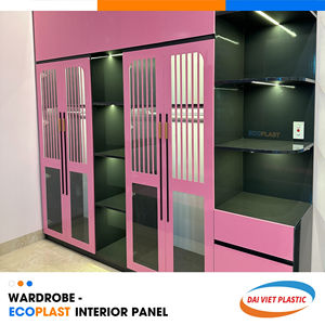 Armoire de style moderne noir rose panneau intérieur en PVC usine de fabrication du Vietnam pour le logement - Product Image 6