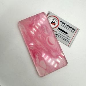 แผ่นอะคริลิคต่อขนตาลายดอกไม้สี่เหลี่ยมผีเสื้อสีชมพูแบบมืออาชีพอเนกประสงค์เป็นมิตรกับสิ่งแวดล้อม - Product Image 1