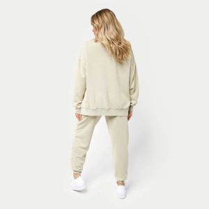 Sudadera deportiva de algodón con logotipo personalizado OEM estilo coreano entrenamiento Fitness polar sudadera para mujer de talla grande logotipo frontal para invierno - Product Image 6