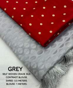 ขายร้อน crape Silk ที่มีดีไซน์ทอผู้ผลิตและผู้จัดจำหน่ายจาก surat ทั้งอัตราจาก surat - Product Image 6