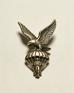 Insignia de Paracaidista de Bronce Vintage con Diseño de Águila |   Pin de Solapa Táctico de Metal Personalizado para Coleccionistas y Uniformes |   Broche de recuerdo de alto detalle - Product Image 4