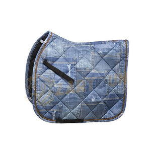 Tapis de Selle de Dressage Personnalisés de Haute Qualité, Antidérapants, pour Chevaux, Style Western et Anglais, Rembourrage en Polyester, Tissu Jean - Product Image 6