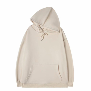 Alta calidad al por mayor de algodón pulóver con capucha en blanco logotipo personalizado de gran tamaño Unisex Heavyweight hombres sudaderas con capucha - Product Image 4