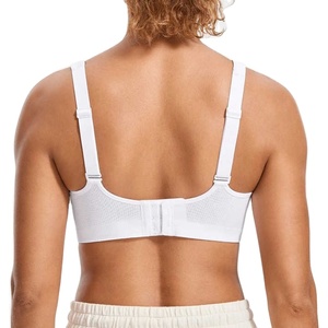 Soutien-gorge de sport bleu ciel pour femme, rembourré, antibactérien, maintien élevé, personnalisable sur le devant, haute qualité, vente en gros 2026 - Product Image 4