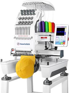 Meilleur prix, nouvelle machine à broder Smartstitchs S-1001 originale et améliorée avec 10 aiguilles, vitesse maximale de 1200 SPM, écran tactile de 7 pouces - Product Image 2