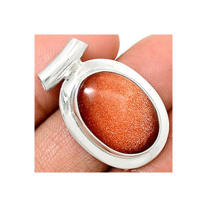 Vente en gros pendentif en pierre de soleil fait main en argent sterling 925 de haute qualité avec technologie d'incrustation de réglage de lunette - Product Image 2