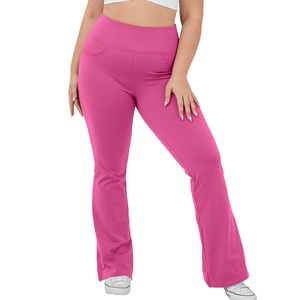 Pantalones de Yoga de Talle Grande con Corte Bootcut, Cintura Alta, Tela Elástica, Pierna Acampanada, Cómodos para Hacer Ejercicio, Descansar y Ropa Deportiva para Mujer - Product Image 4