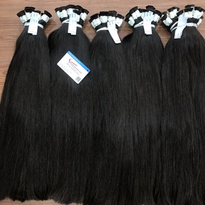 Vente en gros de cheveux naturels en vrac extensions de cheveux humains vierges bruts vietnamiens cheveux humains raides de haute qualité prix d'usine - Product Image 1