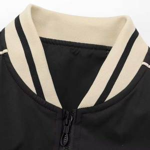Wholesale Custom Design 2026 Men's Streetwear Bomber <b>Jacket</b> Oversized Casual Canvas <b>Jacket</b> with Stand Collar and Zipper Closure - Product Image 3