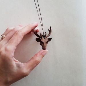 COLLIERS HANEMADE POUR FEMMES HOMMES NATUREL GRAND BOHO TRIBAL SONO BOIS Pendentif sur cordon réglable Collier fait main - Product Image 6