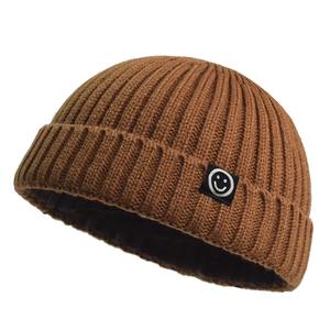Nueva llegada al aire libre de lana diaria de algodón acrílico bordado personalizado Logo suave gorro de invierno - Product Image 1