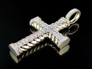 VVS Clarity Moissanite Diamond S925 Colgante de Cruz de Jesús de plata esterlina para hombres y mujeres Joyería fina - Product Image 3