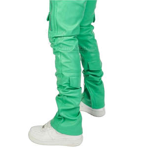 Pantalon en cuir véritable pour homme, faible MOQ, vente chaude, bonne qualité, prix raisonnable, logo personnalisé - Product Image 3