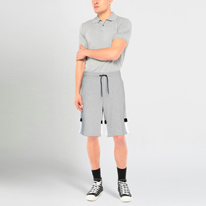 Pantalones cortos de verano con estampado personalizado para hombre, pantalones cortos de secado rápido para correr con lavado a la piedra y ácido con cintura elástica y patrón sólido - Product Image 2