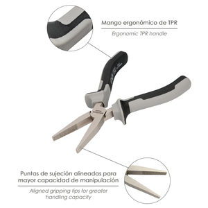 Pinze a bocca piatta 150 mm. Acciaio Cromo Vanadio DIN-ISO 5745 - Product Image 3