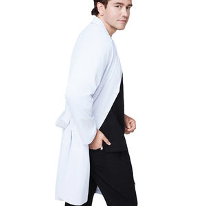 <b>Men</b> Medical Scrub Clothing Doctor Nurse Wear Suit Hospital Uniforms White Lab Coat Wholesale High Quality Cotton White Lab Coat - Product Image 2