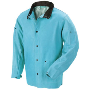 Veste de soudage Veste de sécurité ignifuge en cuir de vachette pour usage industriel Veste de soudage en cuir fendu résistant à la chaleur - Product Image 3