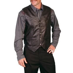 Men Vest Black Biker Motorcycle Hip Hop <b>Waistcoat</b> Male Faux Leather Punk Spring Sleeveless Leather Vest <b>Plus</b> <b>Size</b> Loose Casual - Product Image 2