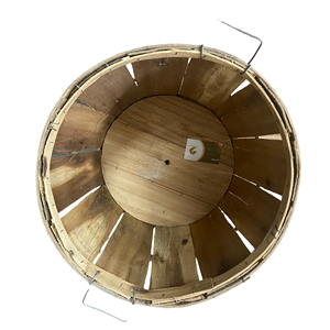 Paniers de crabe boisseau en bois avec couvercle du Vietnam - Product Image 1