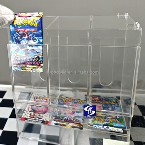 Vente d'usine SYP Distributeur en acrylique transparent pour les boosters Pokémon <span class=keywords><strong>Soleil</strong></span> & <span class=keywords><strong>Lune</strong></span> Brûlantes Ombres Affichage Distributeur <span class=keywords><strong>de</strong></span> paquets <span class=keywords><strong>de</strong></span> cartes en acrylique - Product Image 2