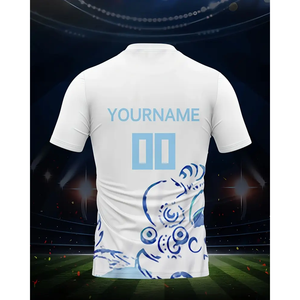 Maillots de football américains pour adultes de haute qualité, service de découpe automatisée, vêtements de football, couleur blanche - Product Image 3