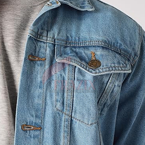 Veste en jean Boxy de haute qualité pour hommes, veste en jean Boxy légère pour hommes, veste en jean Boxy pour hommes sur mesure - Product Image 4