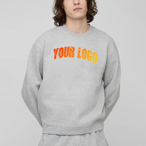 Venta al por mayor 100% algodón sudadera de los hombres personalizado DTF impreso logotipo ropa de calle de gran tamaño gota hombro Hombre Sudaderas con capucha y sudadera - Product Image 4