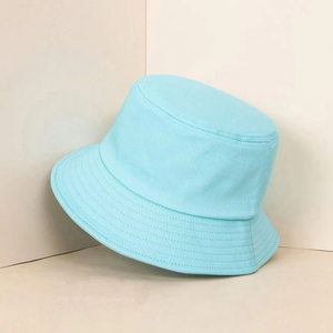 Wholesale Yellow Straw Hat Outdoor <b>Sunscreen</b> Beach Sun Hat Custom Bucket Hat Embroidery logo for Kids Adults And Women - Product Image 1