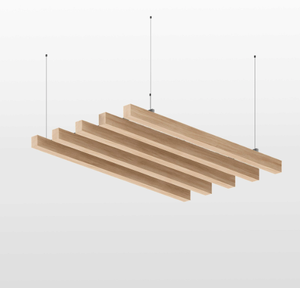 Luminaria Lineal de Madera para Oficina (Grado Acústico) - Product Image 6