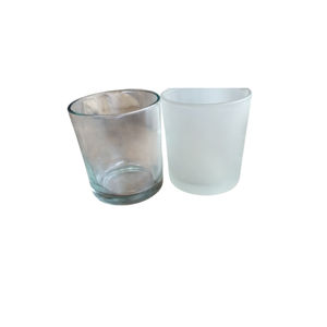 Premium Quality Handmade Glass Candle Tealight Holder <b>Empty</b> Jar Home Lighting Decoration for Christmas Birthday Valentine's Day - Product Image 5