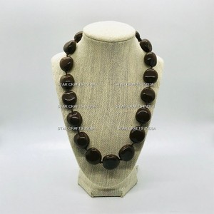 Diseño único, venta al por mayor, cuentas de resina de loto Natural personalizadas, joyería de boda de alta calidad, fabricación de collares, moda SCI - Product Image 4