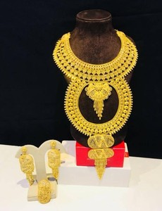 ตะวันออกกลางอาหรับดูไบที่นิยมรูปหัวใจทองแดงสร้อยคอแหวนเครื่องประดับโซ่หนึ่งทำในประเทศอินเดีย - Product Image 3