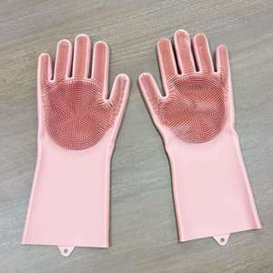 Guantes de Silicona de Alta Densidad para Bañar Perros, Diseño Mejorado de Cinco Dedos, Tamaño Mediano, Ecológicos e Impermeables, para el Cuidado de Mascotas - Product Image 4