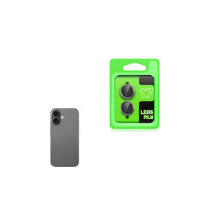 Protector de Lente de Cámara de Vidrio Templado Antirrayas Modelo CL-07 Gris Premium para iPhone 17 - Product Image 1